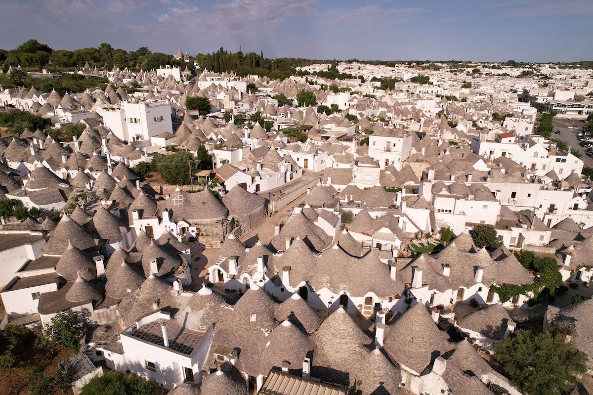 Tetti di coni dei trulli